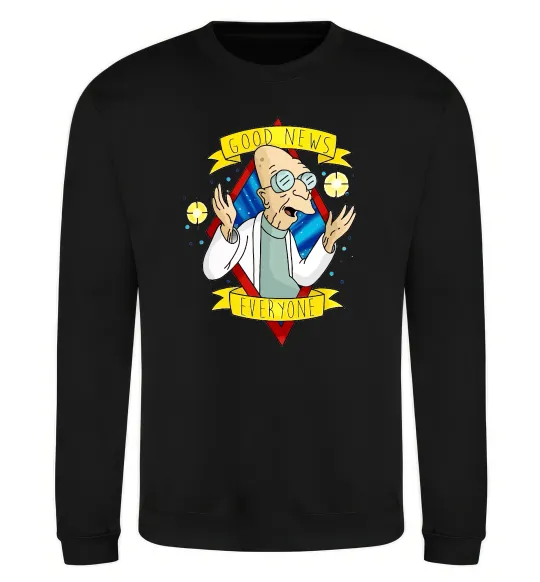 Свитшот Professor Good news Черный фото