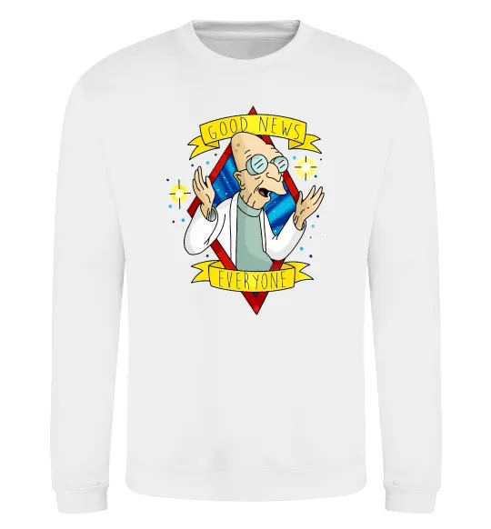 Свитшот Professor Good news Белый фото