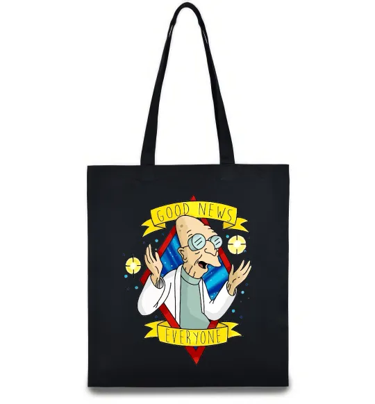 Эко-сумка Professor Good news Черный фото