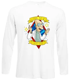 Лонгслив Professor Good news Белый фото