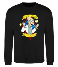 Свитшот Good news everyone Черный фото