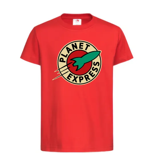 Детская футболка Planet Express logo Красный фото