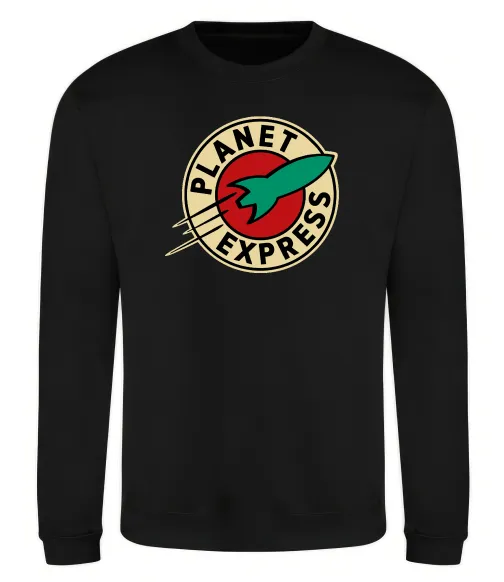 Свитшот Planet Express logo Черный фото