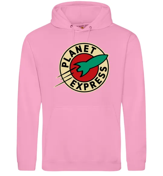 Мужская толстовка (худи) Planet Express logo Розовый фото