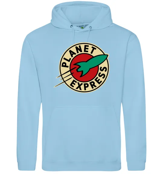 Женская толстовка (худи) Planet Express logo Голубой фото
