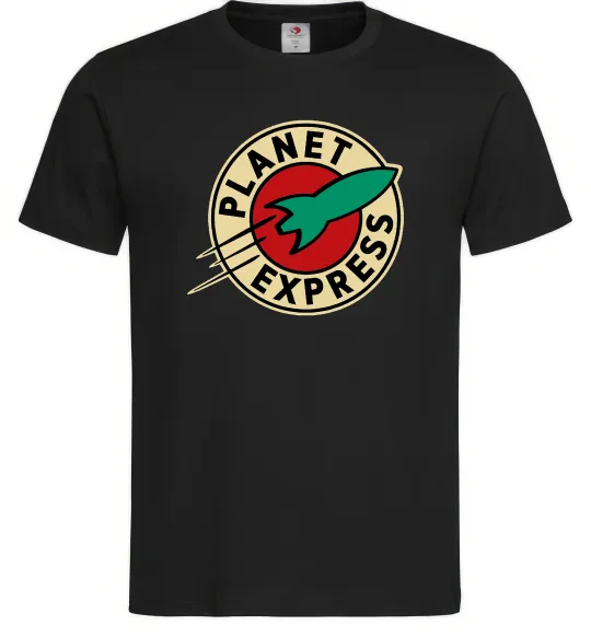 Мужская футболка Planet Express logo Черный фото