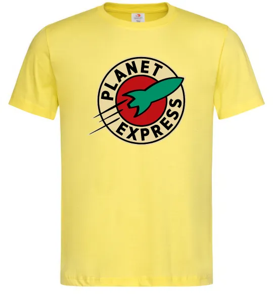 Мужская футболка Planet Express logo Лимонный фото
