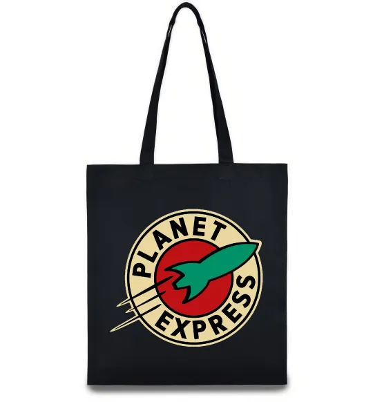 Эко-сумка Planet Express logo Черный фото