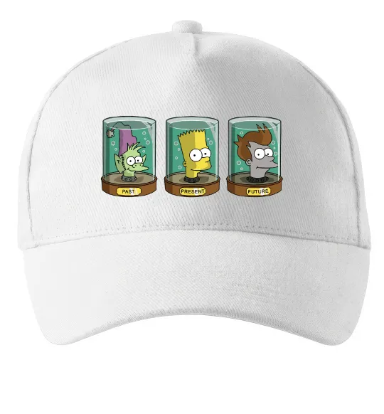 Кепка Past Present Future Cartoon Білий фото