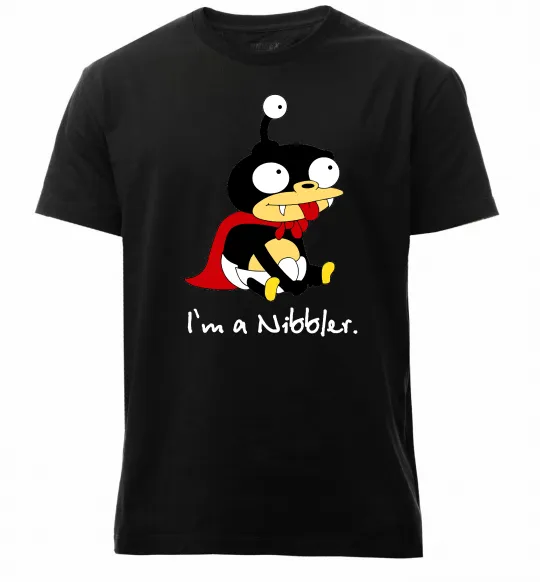 Мужская премиум футболка Nibbler Черный фото