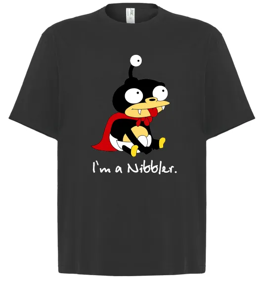 Футболка Оверсайз Nibbler Черный фото