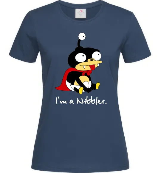 Женская футболка Nibbler Темно-синий фото