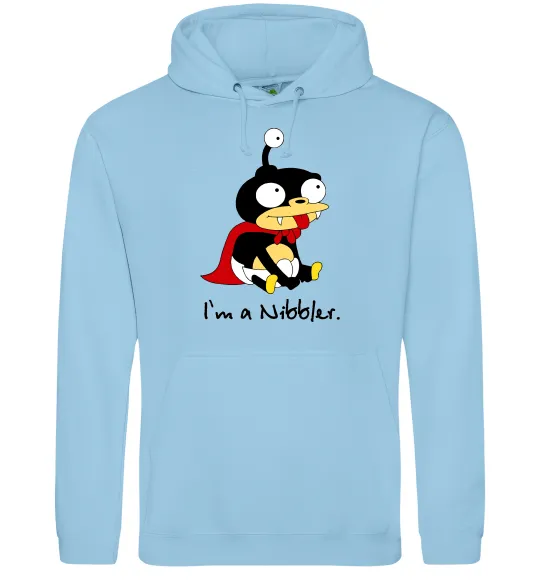 Мужская толстовка (худи) Nibbler Голубой фото