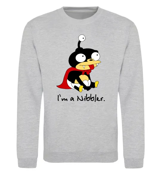 Свитшот Nibbler Серый меланж фото