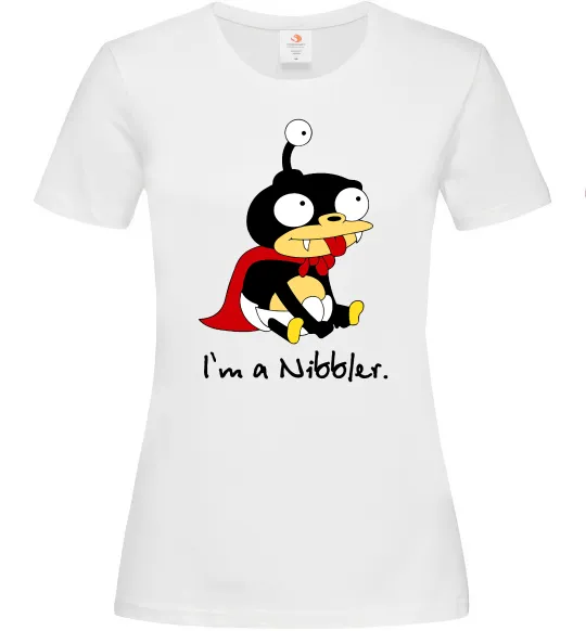 Женская футболка Nibbler Белый фото