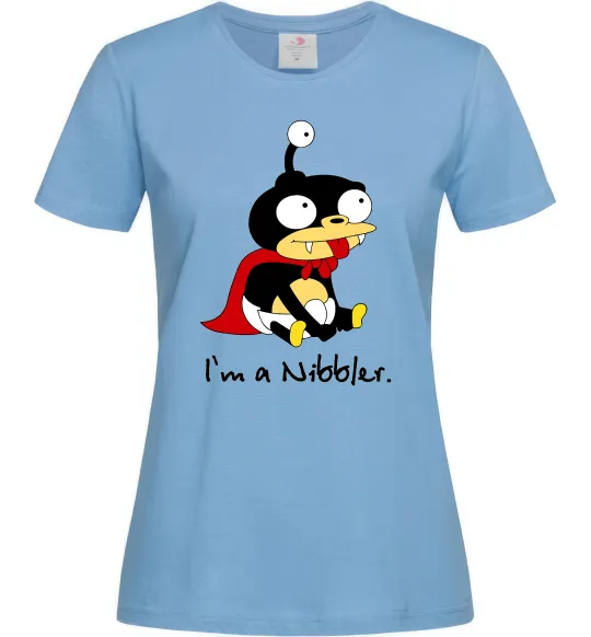 Женская футболка Nibbler Голубой фото