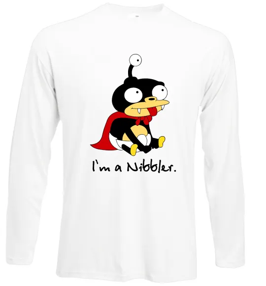 Лонгслив Nibbler Белый фото