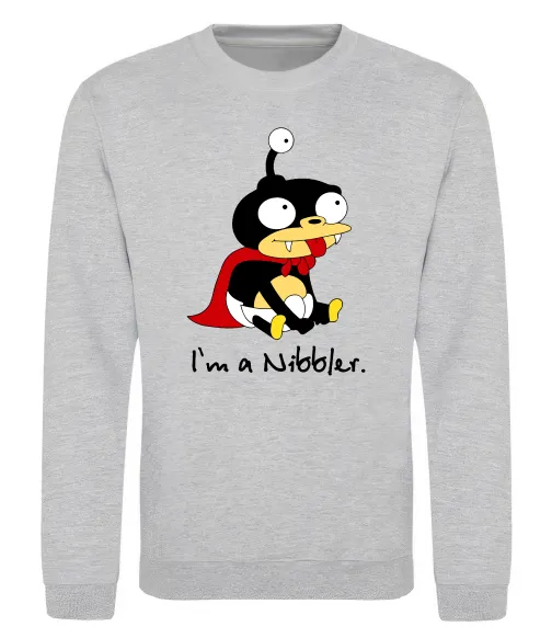 Свитшот Nibbler Серый меланж фото