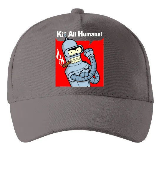 Кепка Bender Kill human Серый фото