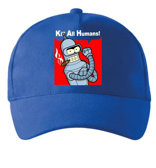 Кепка Bender Kill human Яскраво-синій фото