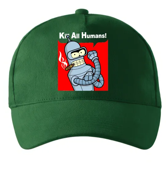 Кепка Bender Kill human Темно-зелений фото