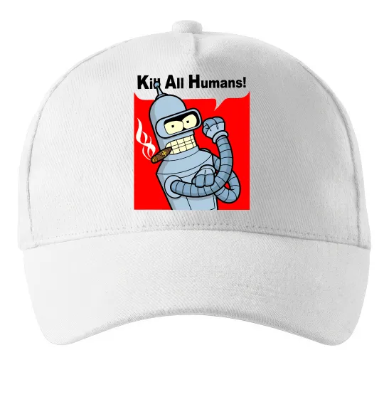Кепка Bender Kill human Білий фото