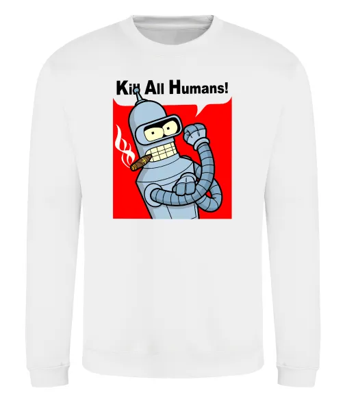 Світшот Bender Kill human Білий фото