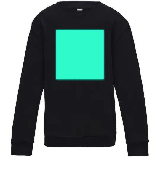 Детский Свитшот Люмінесцентний принт “Малюй світлом” Черный фото