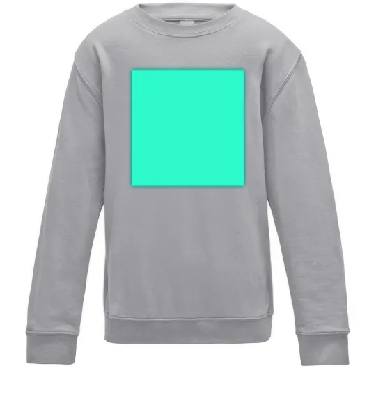 Детский Свитшот Люмінесцентний принт “Малюй світлом” Серый меланж фото