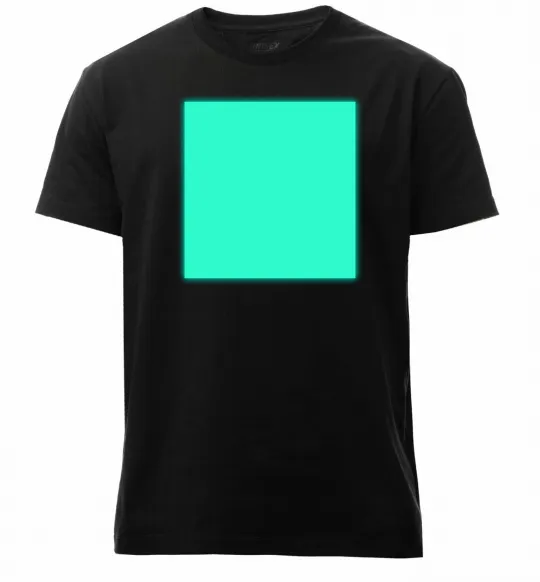 Мужская премиум футболка Люмінесцентний принт “Малюй світлом” Черный фото