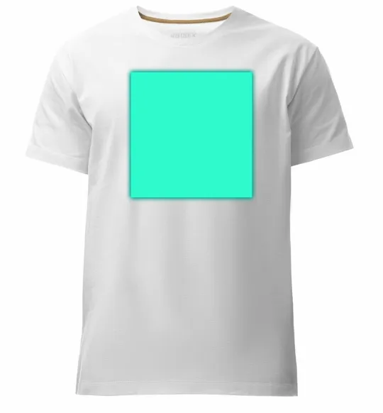 Мужская премиум футболка Люмінесцентний принт “Малюй світлом” Белый фото