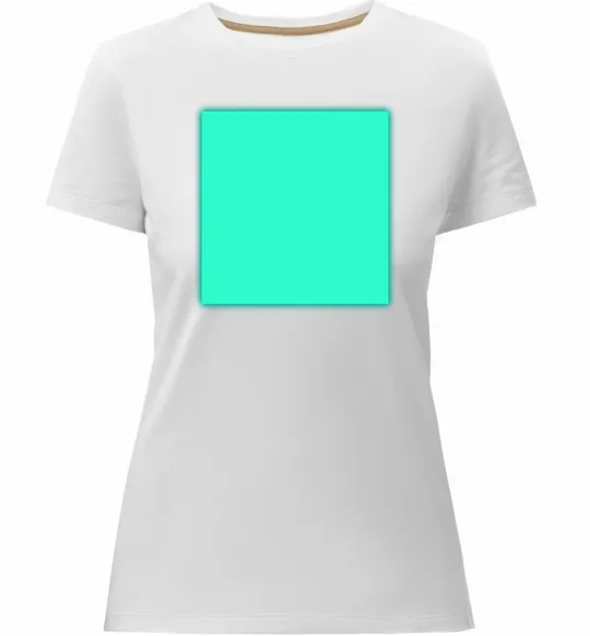 Женская премиум футболка Люмінесцентний принт “Малюй світлом” Белый фото