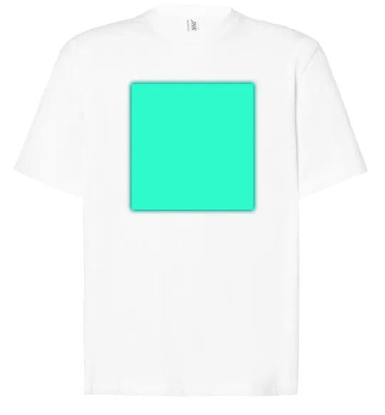 Футболка Оверсайз Люмінесцентний принт “Малюй світлом” Белый фото