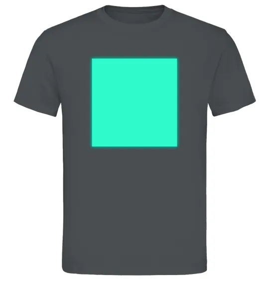 Мужская футболка Люмінесцентний принт “Малюй світлом” Графит фото