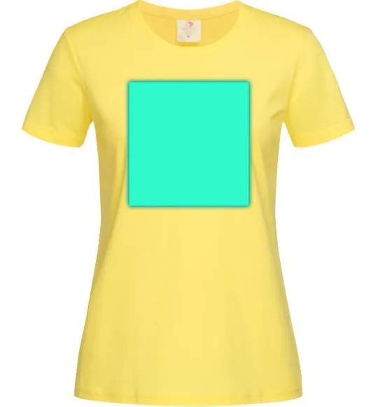 Женская футболка Люмінесцентний принт “Малюй світлом” Лимонный фото