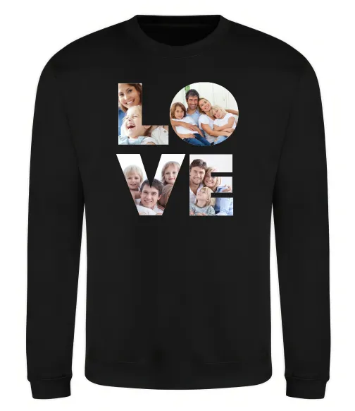 Світшот Love фото Чорний фото