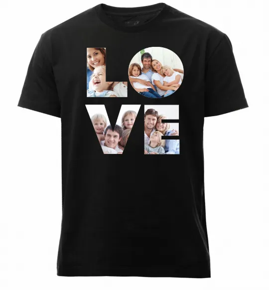 Чоловіча преміум футболка Love фото Чорний фото