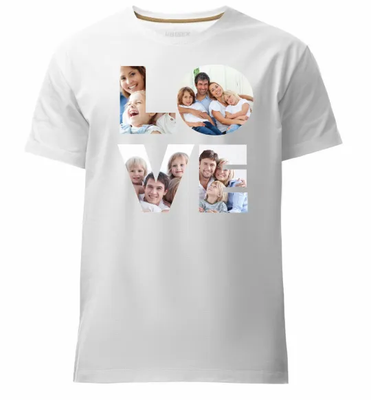 Чоловіча преміум футболка Love фото Білий фото