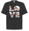 Футболка Оверсайз Love фото Чорний фото