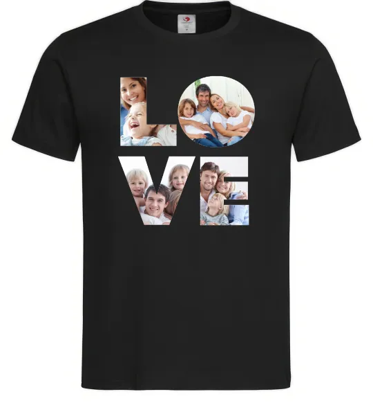Чоловіча футболка Love фото Чорний фото