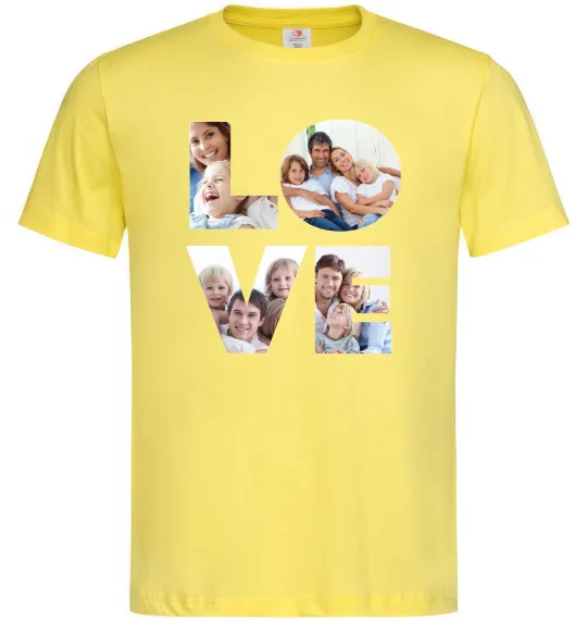 Чоловіча футболка Love фото Лимонний фото