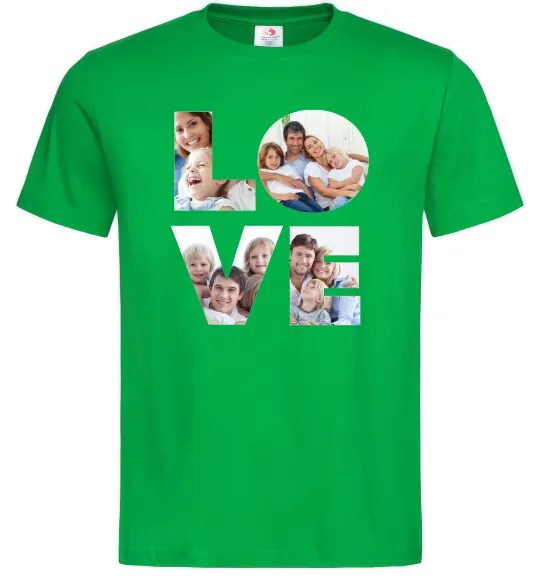 Чоловіча футболка Love фото Зелений фото
