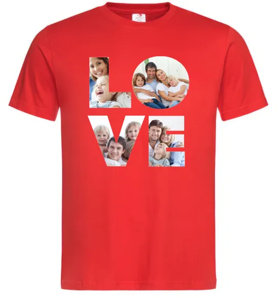 Чоловіча футболка Love фото Червоний фото