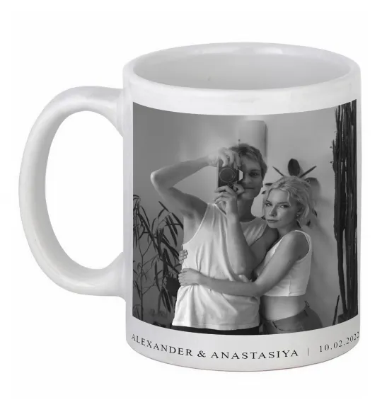 Чашка керамическая Фото з підписом та датою Белый фото