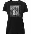 Жіноча преміум футболка Фото з підписом та датою Чорний фото