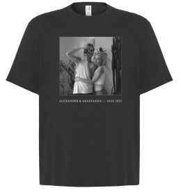 Футболка Оверсайз Фото з підписом та датою