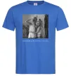 Чоловіча футболка Фото з підписом та датою Яскраво-синій фото