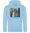 Чоловіча толстовка (худі) Фото з підписом та датою Блакитний фото