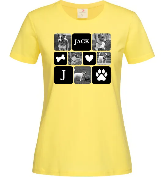 Жіноча футболка Фото тварин з символами Лимонний фото