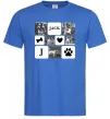 Чоловіча футболка Фото тварин з символами Яскраво-синій фото